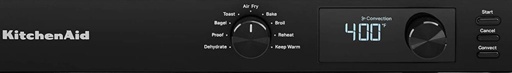KitchenAid KCO124BM controls