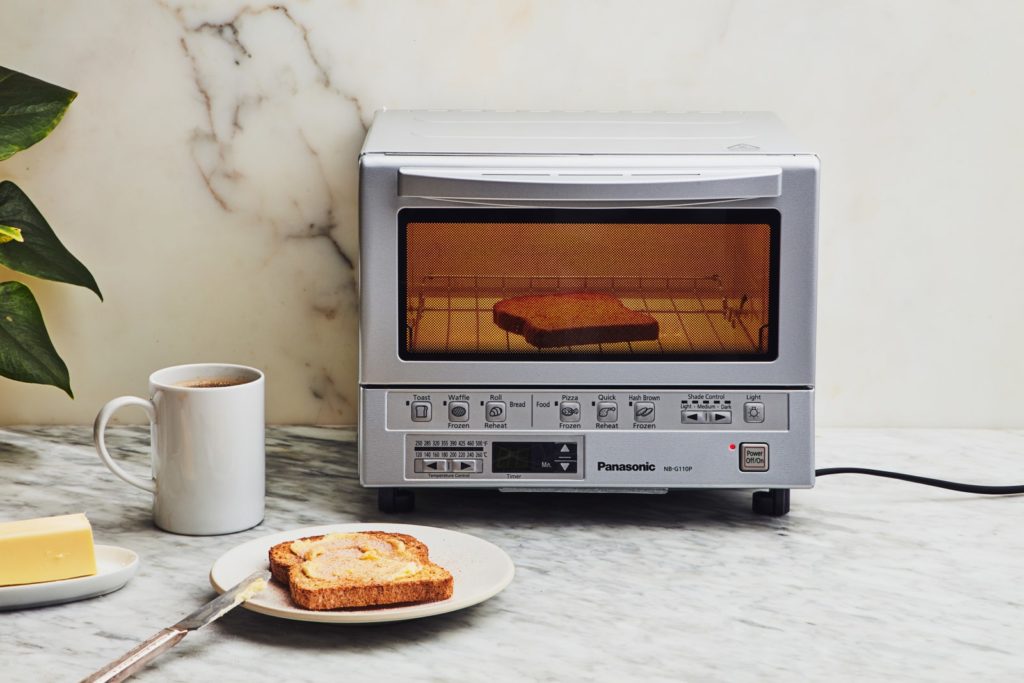 Panasonic flashxpress toaster outlet oven in silver