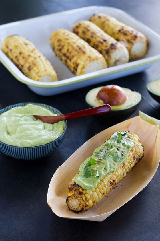 Grilled-corn-with-avocado-crema-3-1